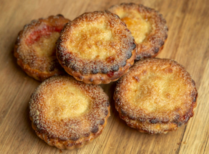 Rhubarb tart individual serving